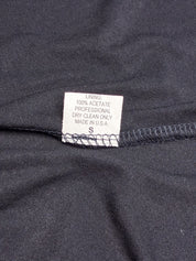 Ingwa Melero 2000s Black Jersey Leather Medallion Halter Dress - S/M