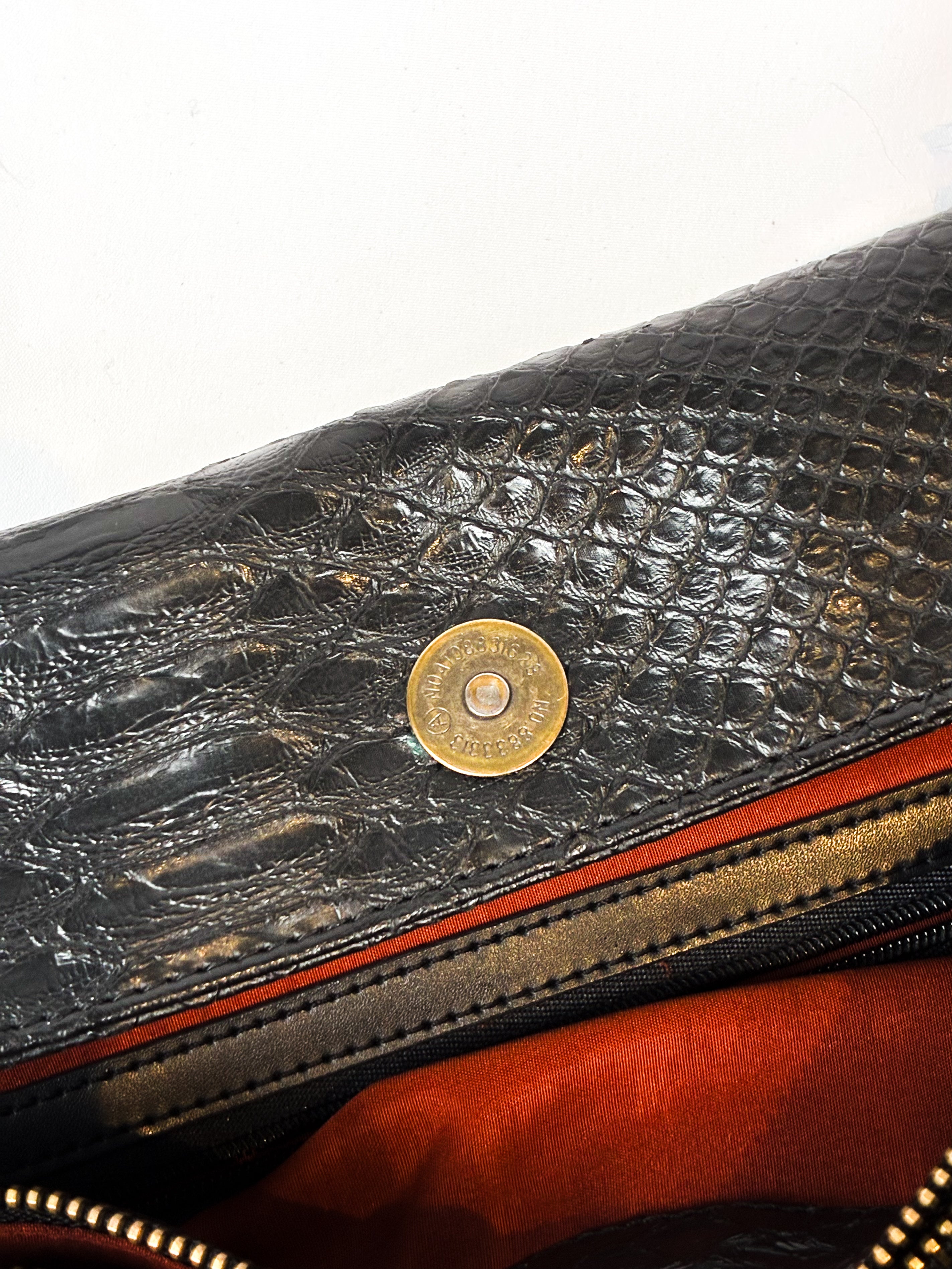 Just Cavalli 2000s Black Beaded Paisley Tote Bag