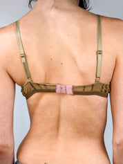 Gold 2000s Studded Lace Bralette - XS/S