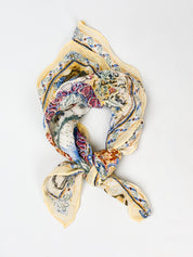 Moschino Cheap and Chic 1990s Popeye and Olive Oyl Tapestry Scarf
