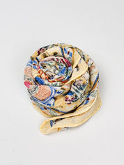Moschino Cheap and Chic 1990s Popeye and Olive Oyl Tapestry Scarf