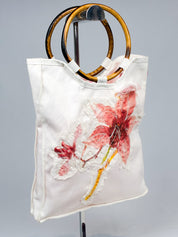 Roberto Cavalli Angels 2000s White Canvas Bag