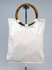 Roberto Cavalli Angels 2000s White Canvas Bag