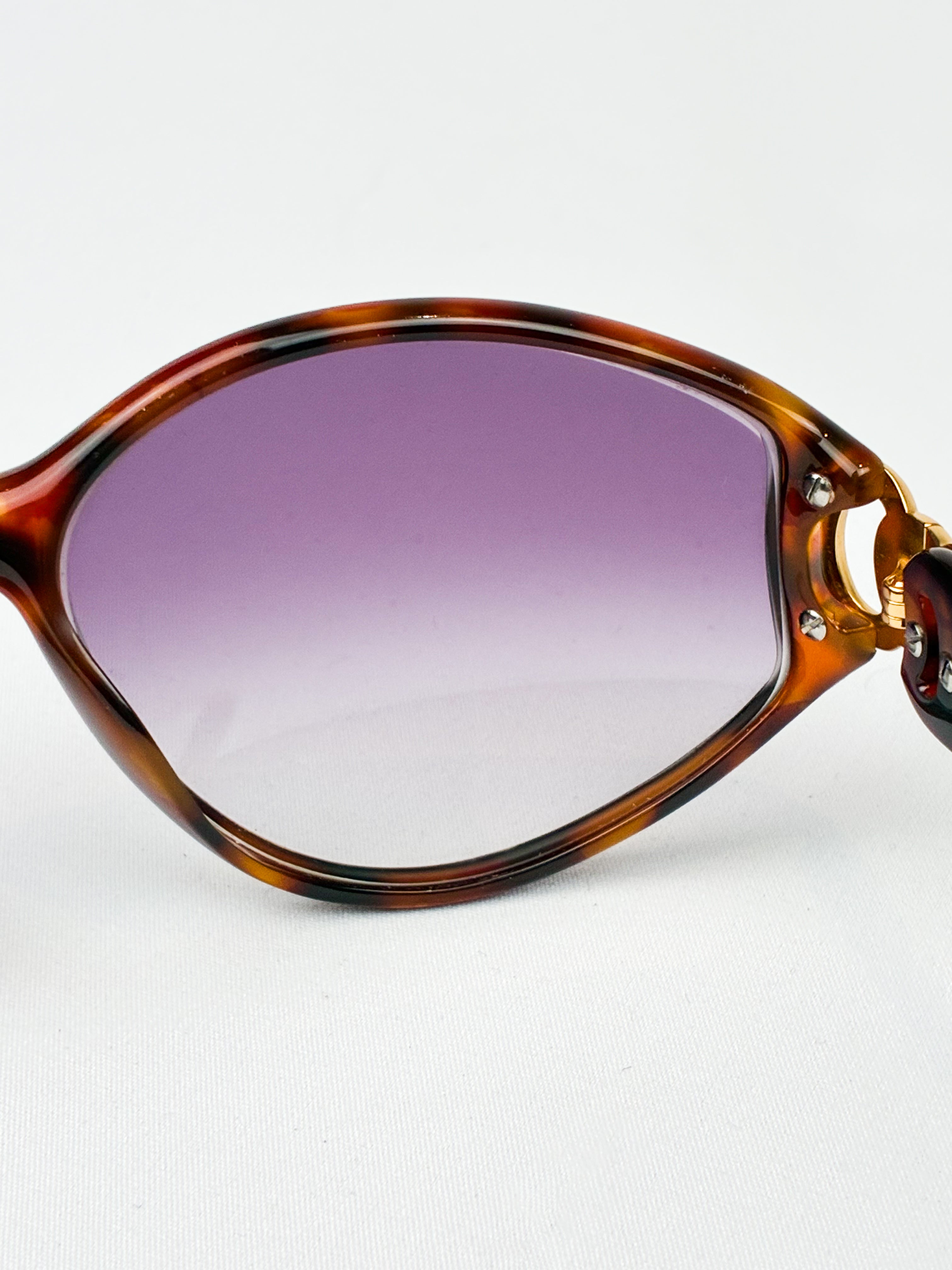 Christian Dior 1980s Tortoiseshell Sunglasses