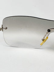 Valentino 2000s Rimless Shield Sunglasses