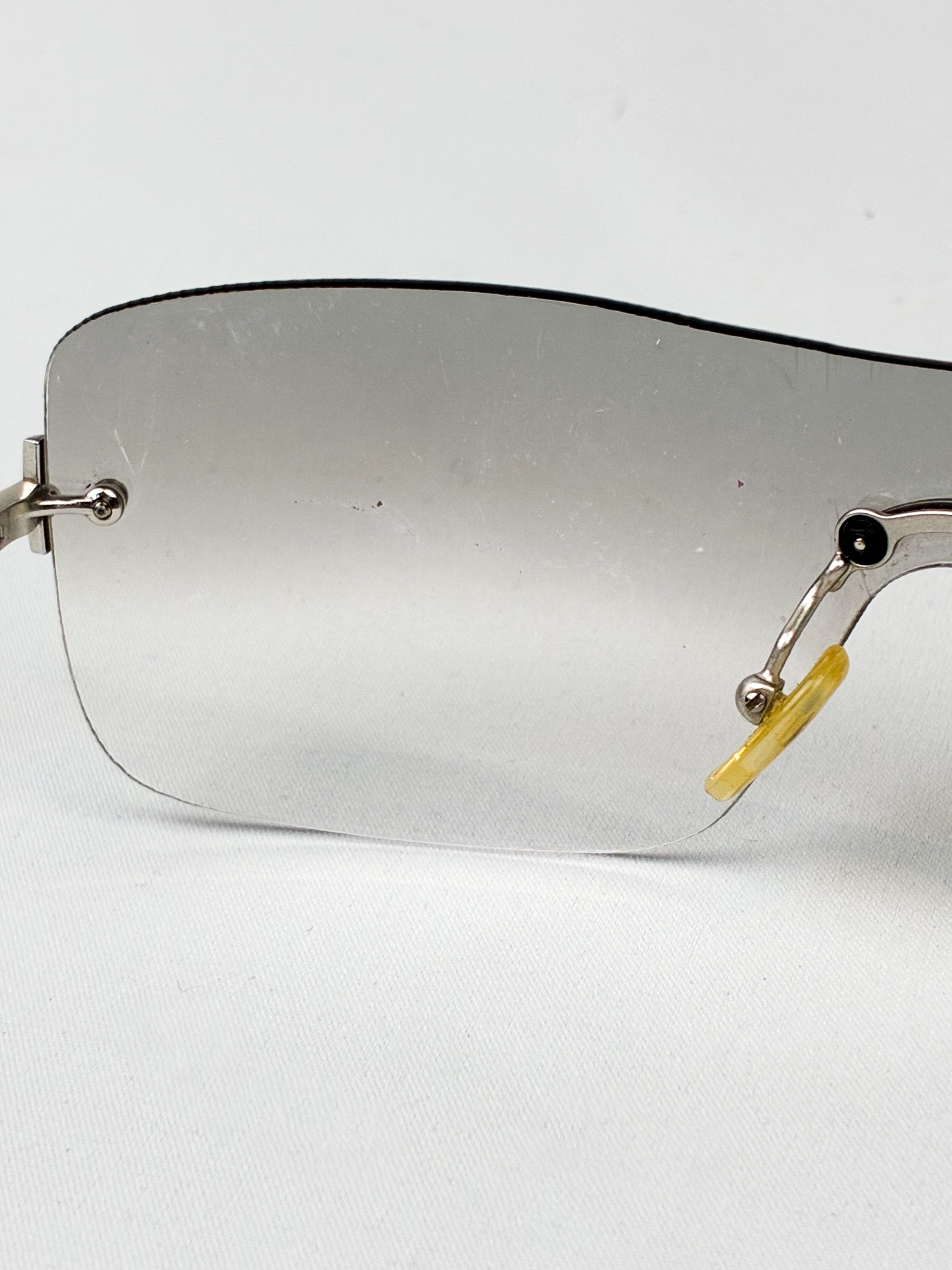 Valentino 2000s Rimless Shield Sunglasses