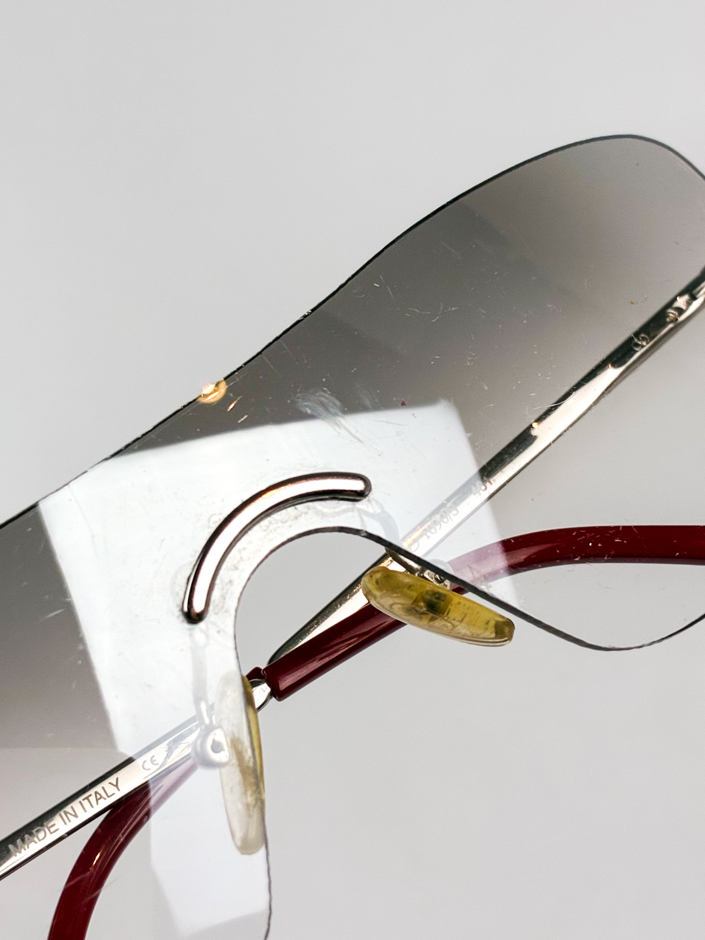 Valentino 2000s Rimless Shield Sunglasses