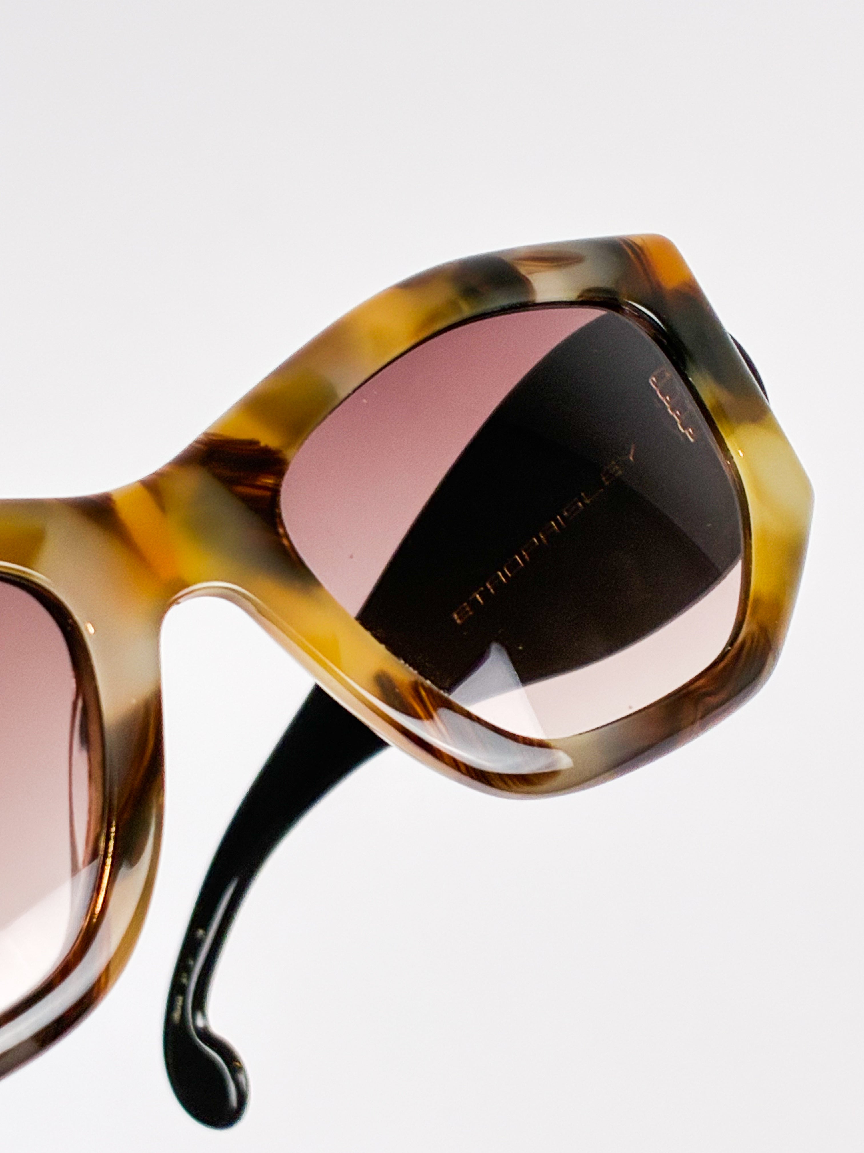 Etro 2000s Paisley Tortoiseshell Sunglasses