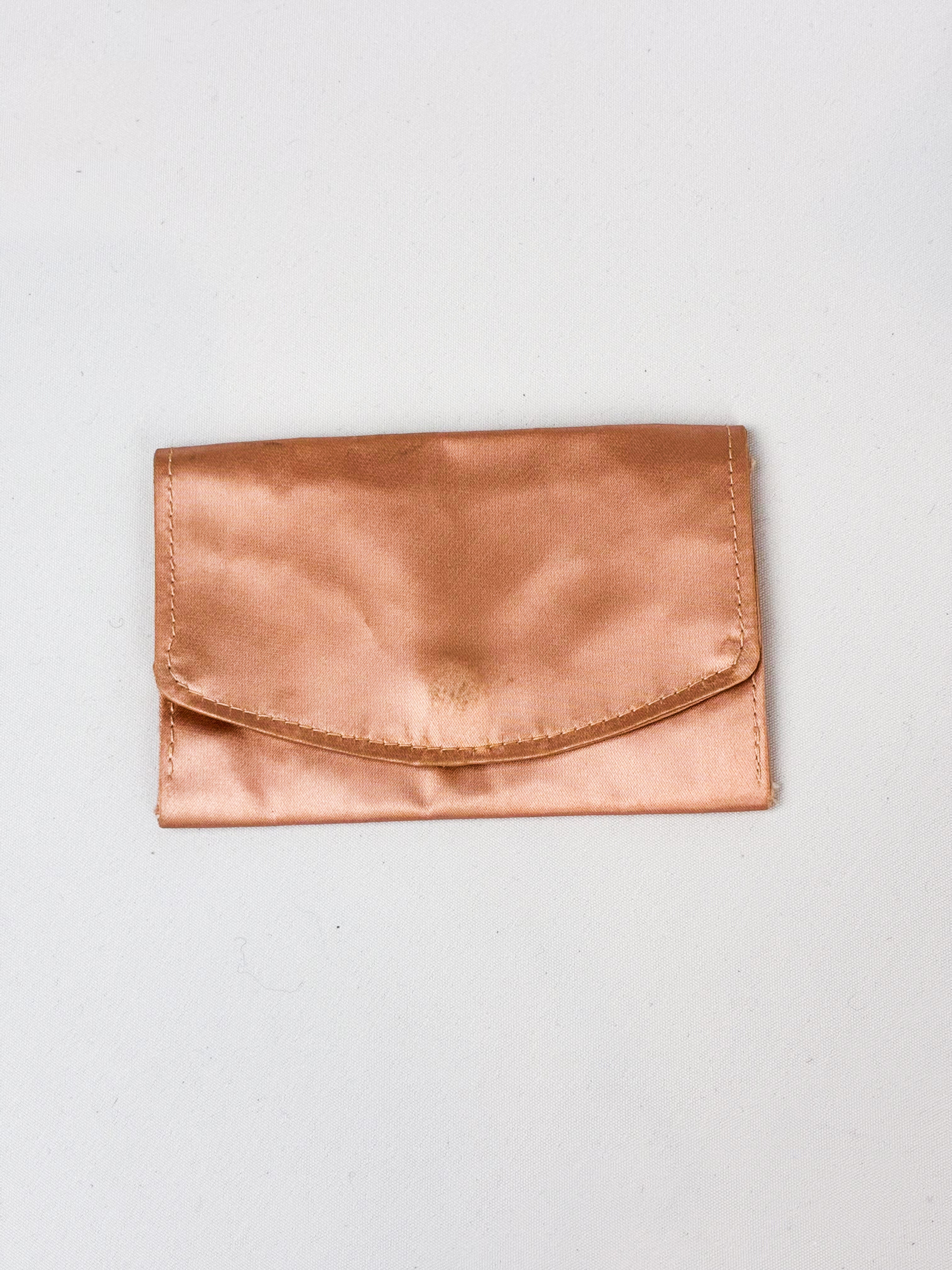 1940s Glass Micro-Bead Gold Frame Evening Bag with Wallet