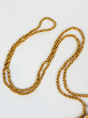 1940s Glass Micro-Bead Gold Frame Evening Bag with Wallet