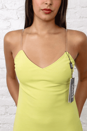 Gianfranco Ferré Jeans Chartreuse Mini Dress