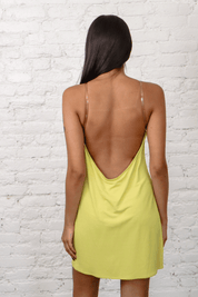 Gianfranco Ferré Jeans Chartreuse Mini Dress