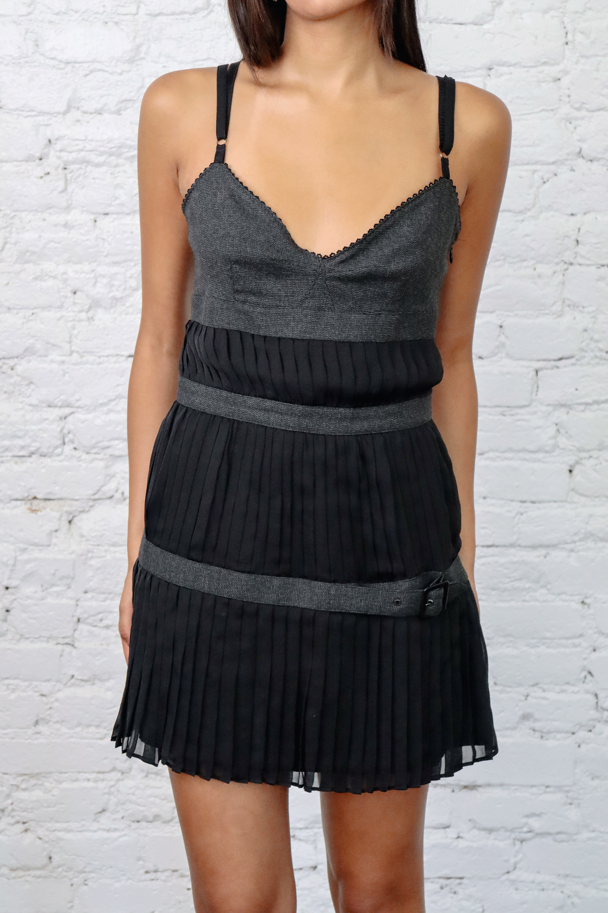 D&G Belts and Ruffles Mini Dress
