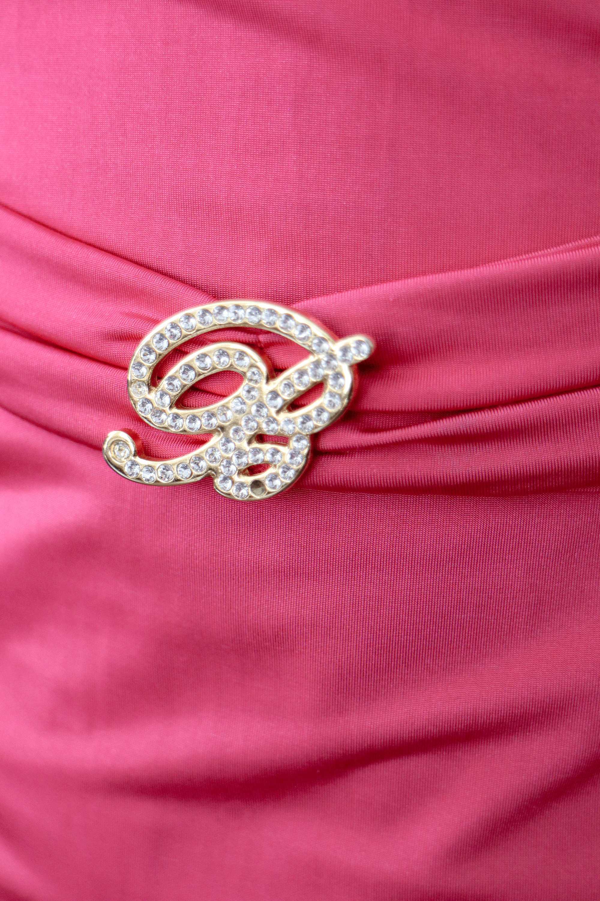 Blumarine Beachwear Pink Dress w/ Gold Sparkly Jewel