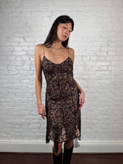 VDP Collection 2000s Layered Floral Slip Dress