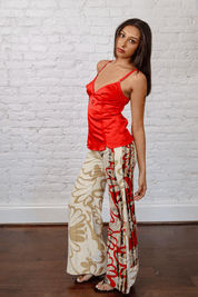 Custo Barcelona Floral Flared Pants