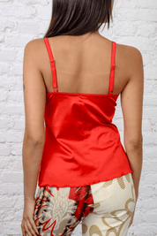 Dolce & Gabbana “I <3 D&G” Red Satin Cami