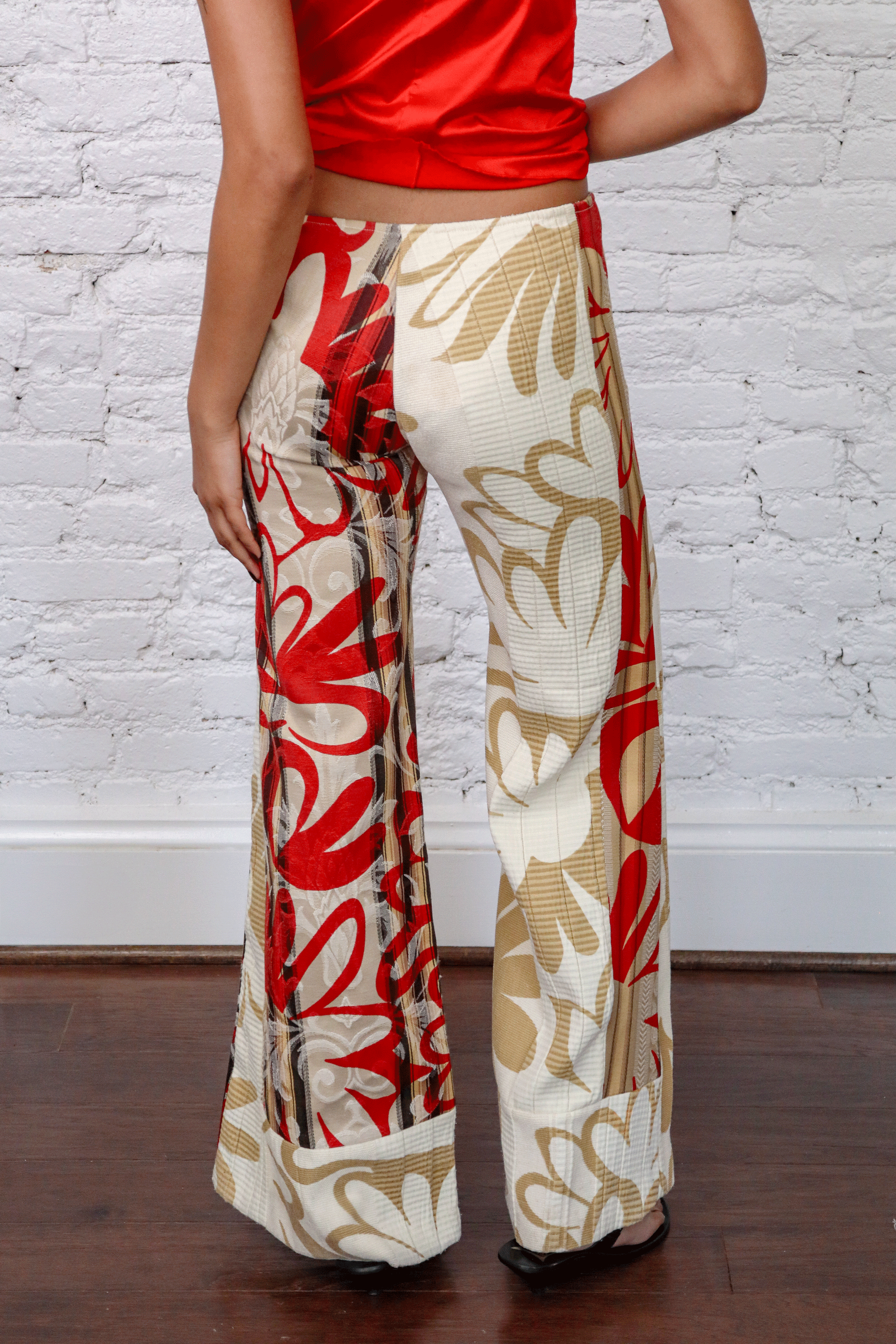 Custo Barcelona Floral Flared Pants