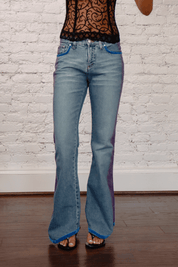 Voyage Passion Purple Flare Jeans