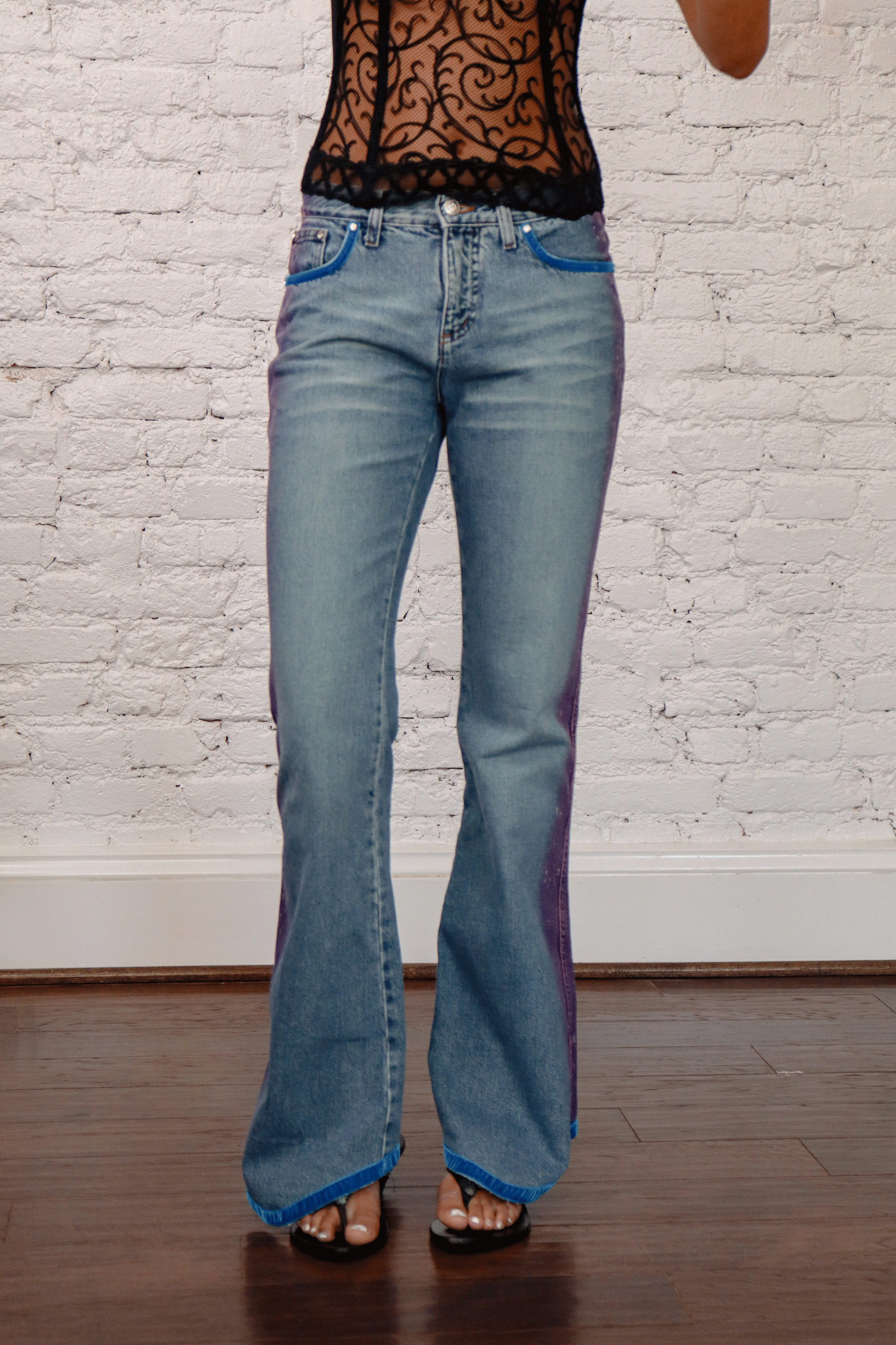 Voyage Passion Purple Flare Jeans