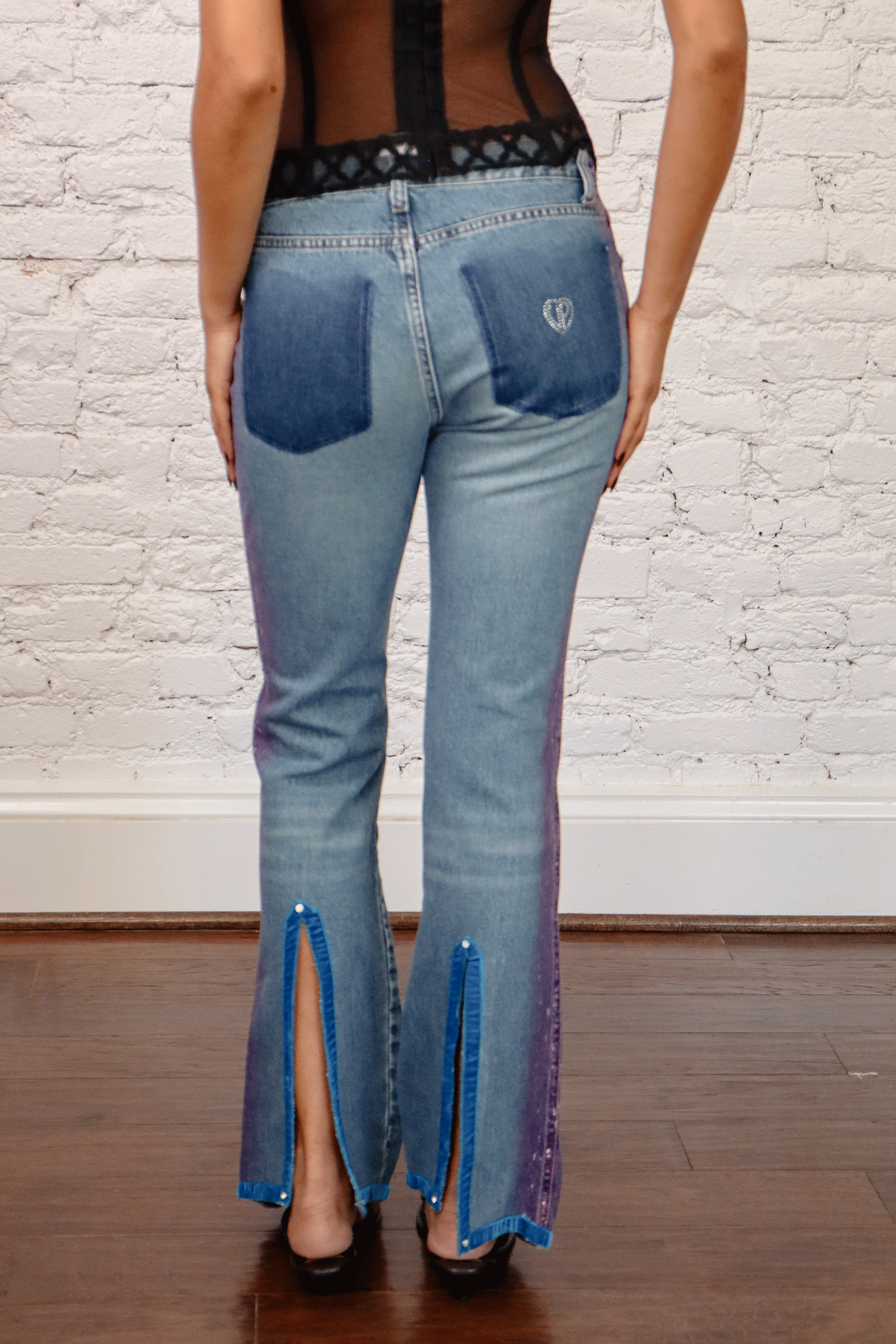 Voyage Passion Purple Flare Jeans