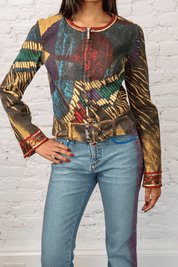 Voyage Passion Gem-Embellished Zip Jacket
