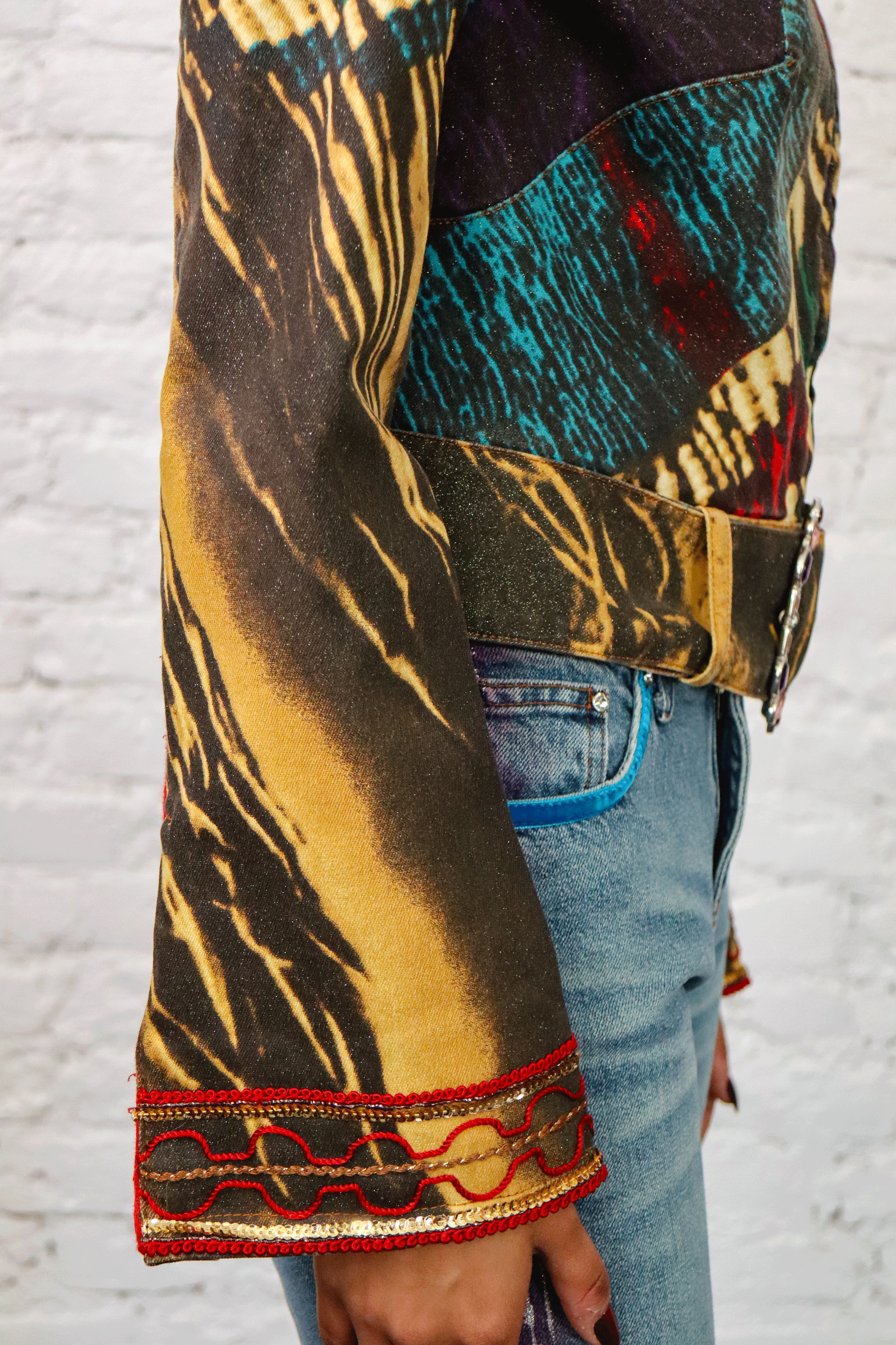 Voyage Passion Gem-Embellished Zip Jacket