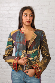 Voyage Passion Gem-Embellished Zip Jacket