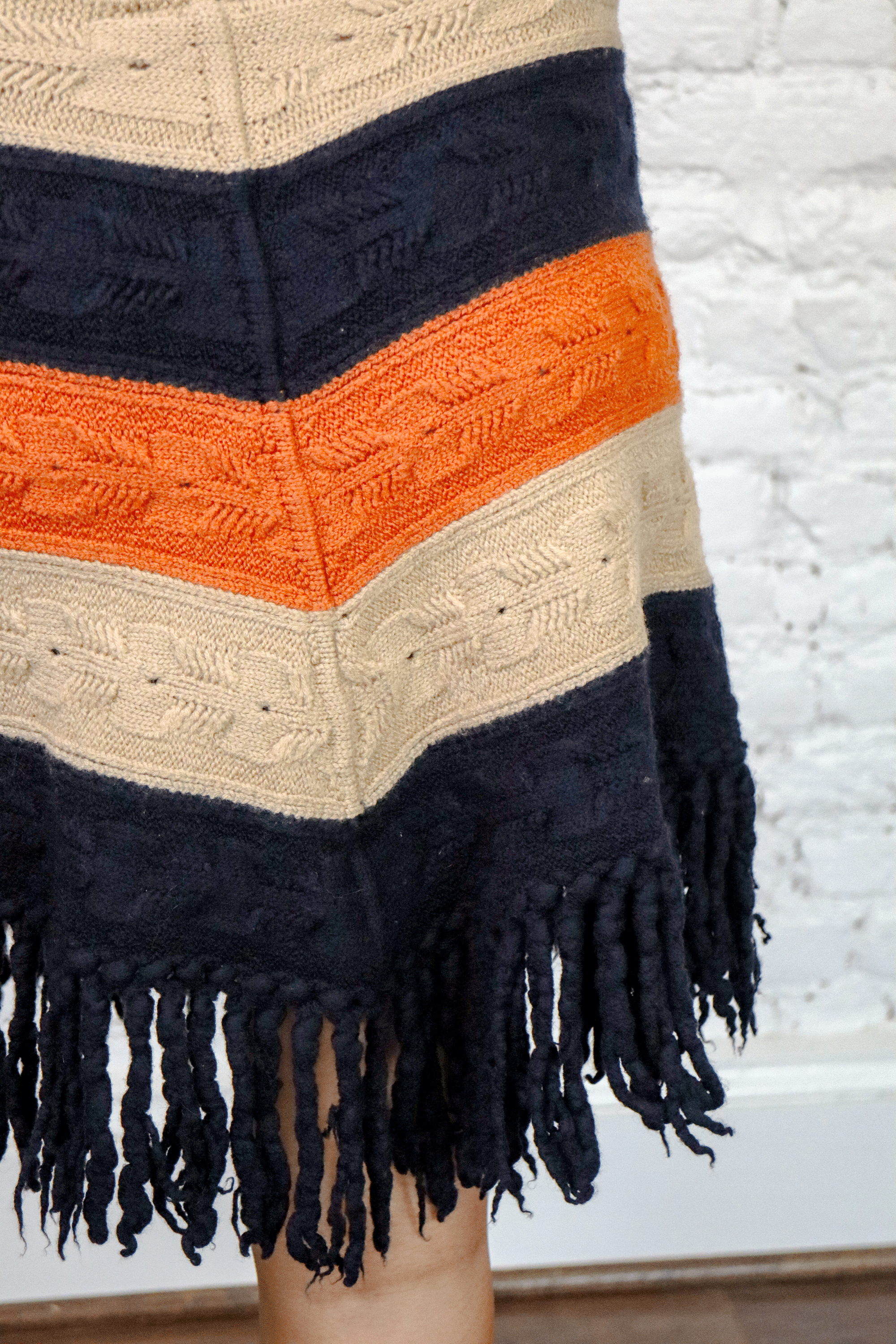 Les Copains Knit Fringe Skirt