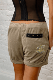 Just Cavalli Taupe Terry Shorts