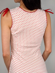 Morgan de Toi 2000s Red Polka Dot Ruffle Hem Dress - XS/S