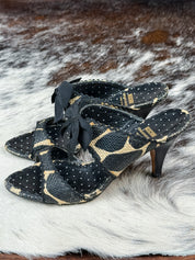 Moschino Cheap & Chic 2000s Bow and Polka Dot Heels