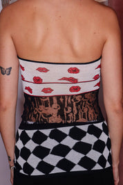 Miss Sixty Mixed Knit Bandeau Top