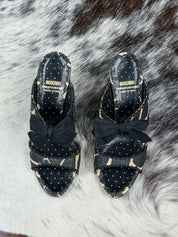 Moschino Cheap & Chic 2000s Bow and Polka Dot Heels