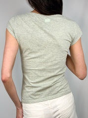 D&G Dolce & Gabbana 2000s Grey "Shopping Makes Me Feel Better" Graphic Tee - S/M