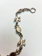 Il Était Une Fois 1990s Silver-Tone Sea Motif Link Bracelet
