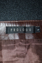 Brown Leather Mini Skirt