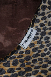 Dolce & Gabbana Cheetah Print Tank with Ribbon Detail