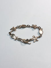 Il Était Une Fois 1990s Silver-Tone Sea Motif Link Bracelet