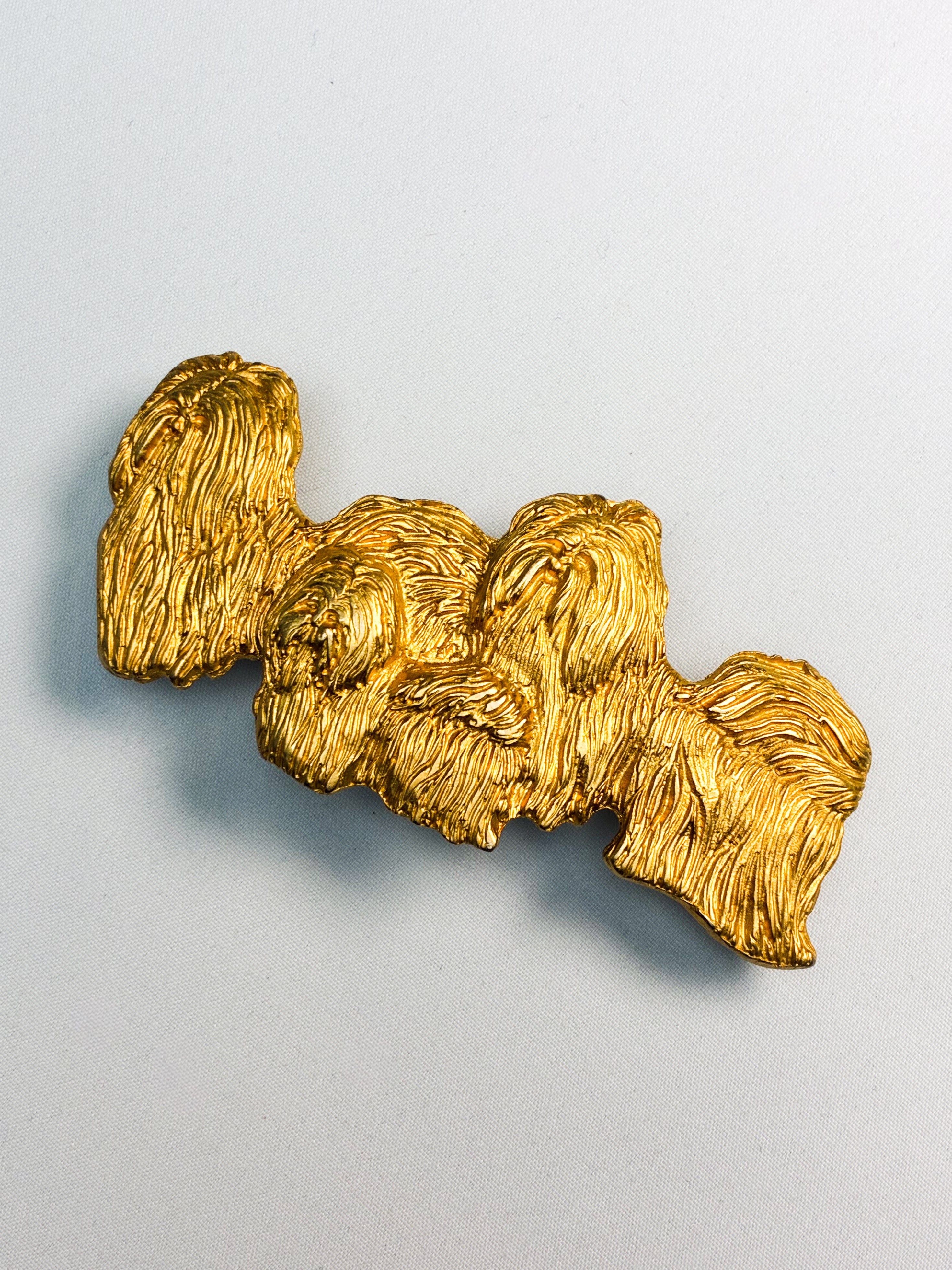 DAM Signed Pekingese Hair Clip