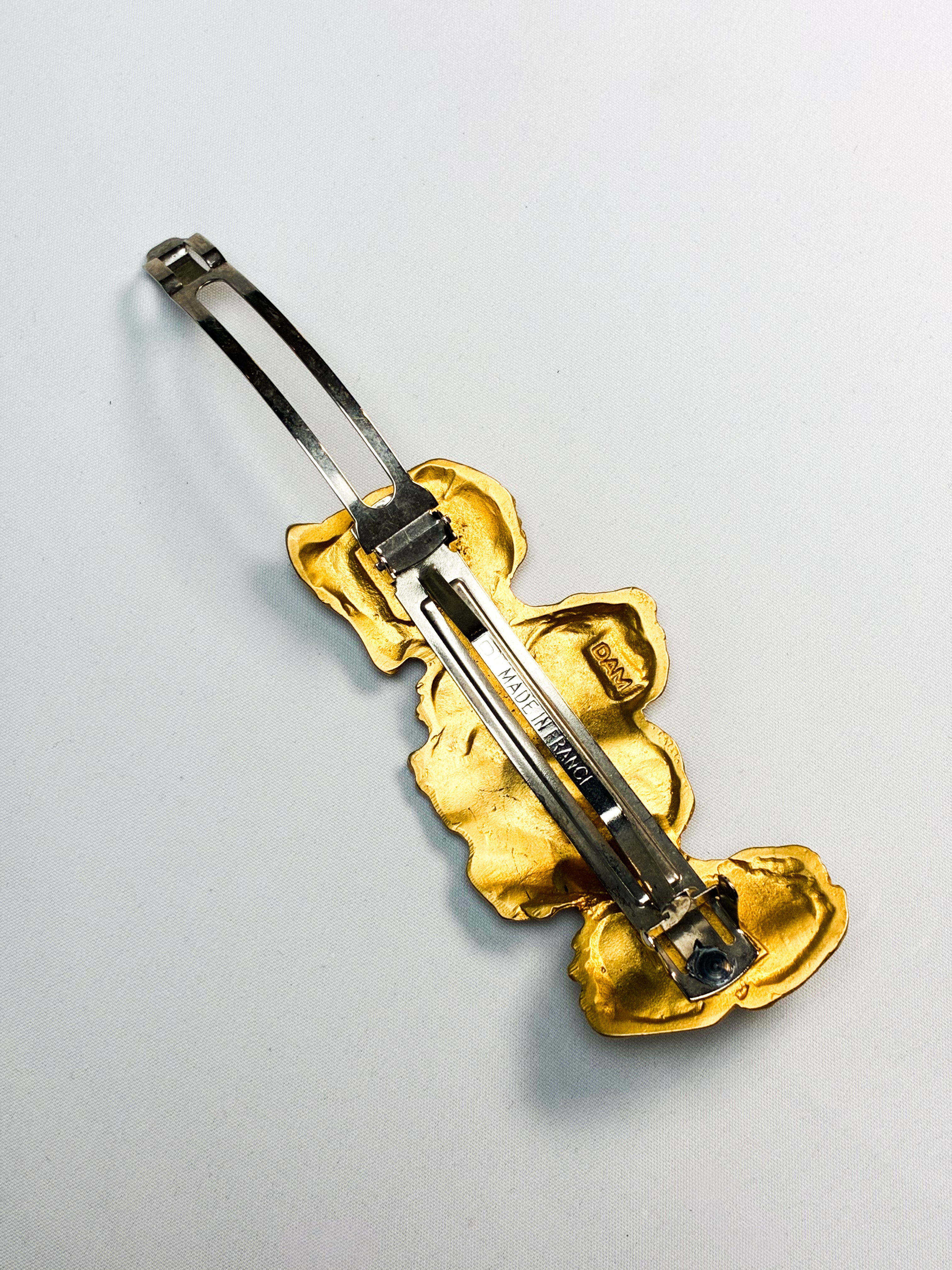 DAM Signed Pekingese Hair Clip