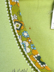 D&G Dolce & Gabbana 2000s Lime Green Croissant Graphic Top - As Is - XS/S