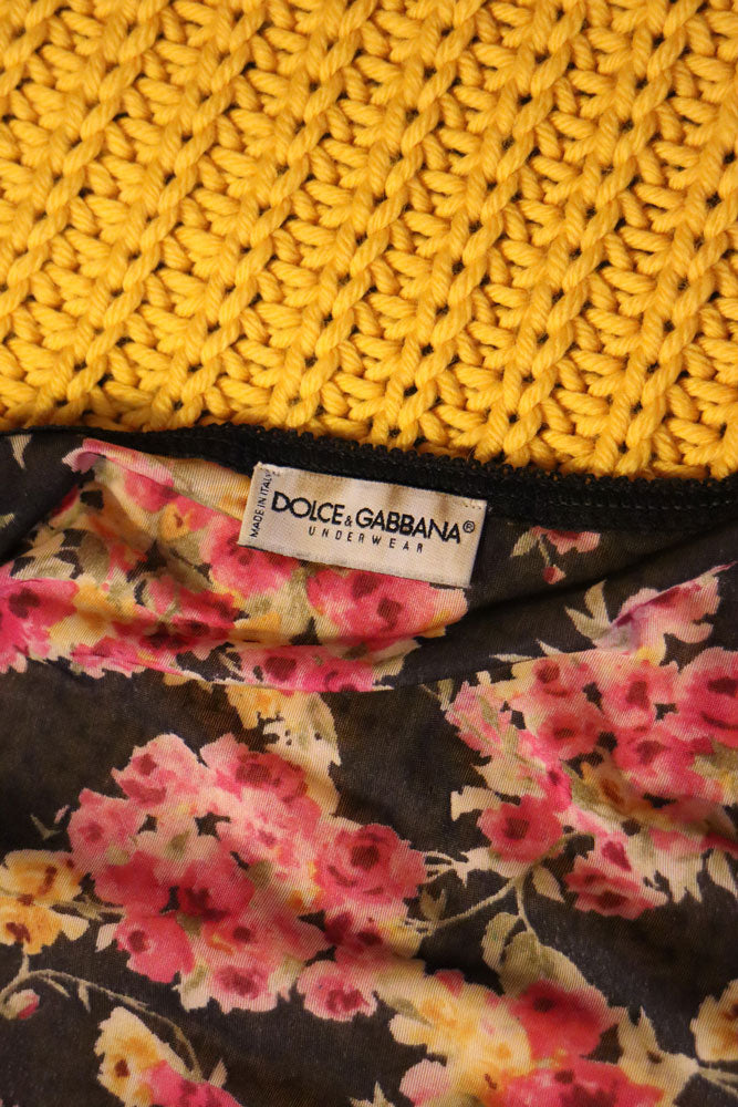 Dolce & Gabbana Floral Lace-Trimmed Tank