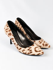 Dolce & Gabbana 2000s Leopard Calf Hair Pointed Toe Pumps - EU 38.5 / US 8