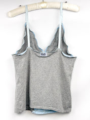 D&G Dolce & Gabbana 2000s Grey & Blue Lace Cami Top - M/L