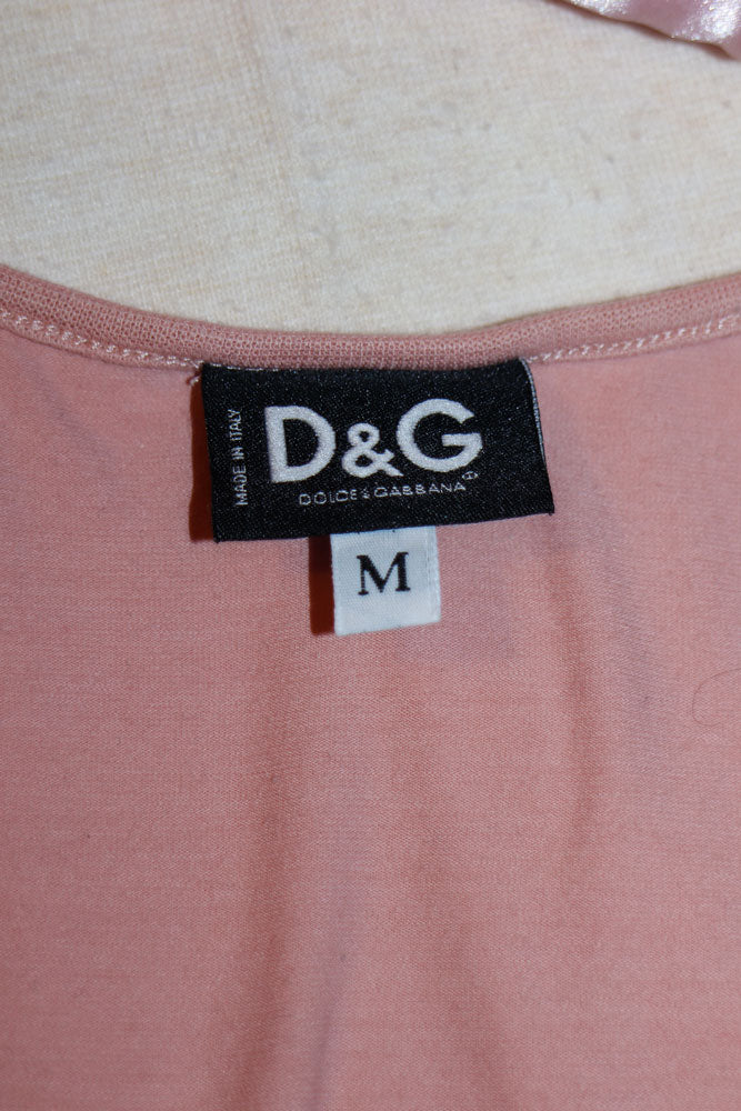 D&G Pink “Love Affair” Graphic Tank