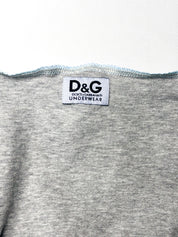 D&G Dolce & Gabbana 2000s Grey & Blue Lace Cami Top - M/L