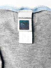 D&G Dolce & Gabbana 2000s Grey & Blue Lace Cami Top - M/L