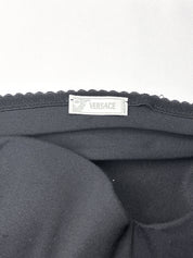 Versace 2000s Black Lace Heart Bustier Cami - XS