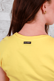 D&G "Sicilia I Love You" Yellow Tee Dress